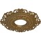 Ekena Millwork Orrington Ceiling Medallion (Fits Canopies up to 6 1/4"), 22"OD x 6 1/4"ID x 1 3/4"P, Pale Gold CM22ORPAS - alternate 3